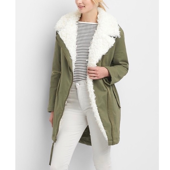 gap sherpa lined parka